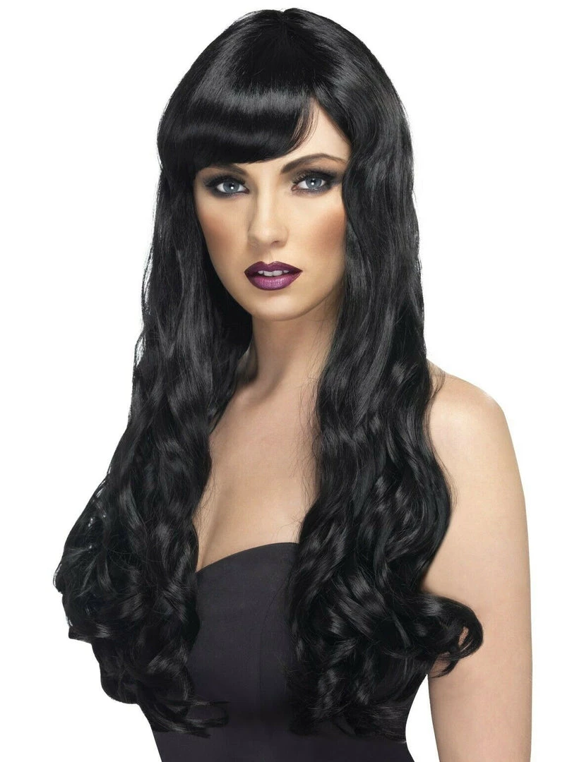 Smiffys Long Desire Fringe Ladies Wig 6 Smiffys Long Desire Fringe Ladies Wig