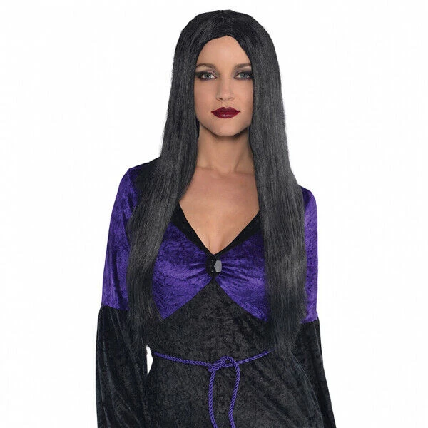Balloonagencies Wigs Long Black Vampire Gothic Witch Ladies Wig 1 Balloonagencies Wigs Long Black Vampire Gothic Witch Ladies Wig