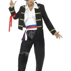 Smiffys Costumes 1980s Romantic Mens Costume And Wig