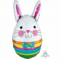 Balloon Agencies Easter Bunny Egg Junior Shape XL Foil Balloon Party Decorations