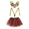 JD Party Christmas Rudolph Reindeer Tutu Size Medium Ladies Costume Kit