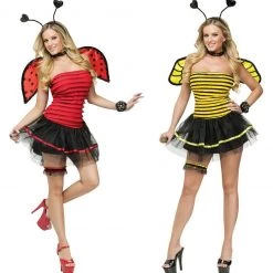 Morris Costumes Lady Bug Busy Bee Ladies Tutu Wings Ladies Costume