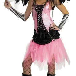 Morris Costumes Graveyard Fairy Tutu Dress Wings Ladies Teens Halloween Costume