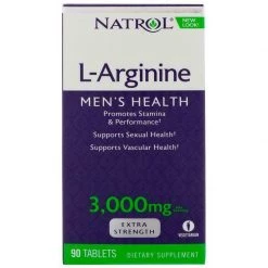 IHerb Natrol L-Arginine 3000mg Advanced Erectile Function Mens Sexual Health 90 Tablet Health & Beauty