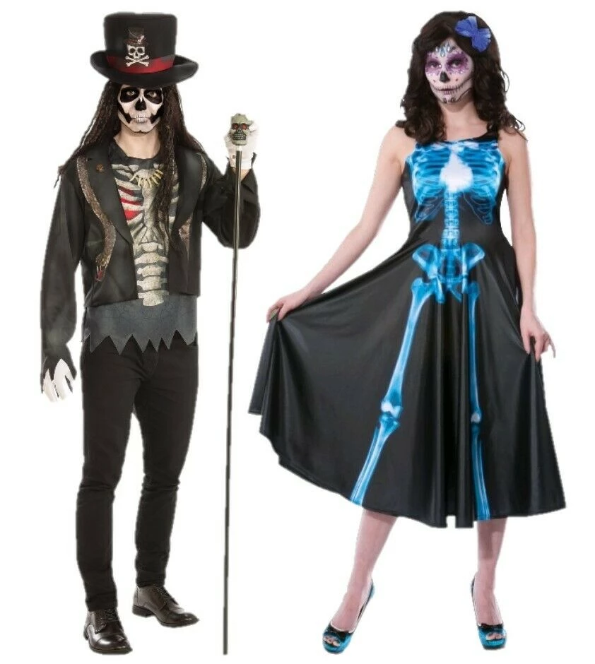 Rubie's Halloween Costumes Skeleton VooDoo Dancer Deluxe Ladies Mens Halloween Costume 1 Rubie's Halloween Costumes Skeleton VooDoo Dancer Deluxe Ladies Mens Halloween Costume