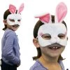 Sweidas Costume Accessories Easter Bunny Rabbit Deluxe Mask Tail Costume Kit Book Week Dress Up Set
