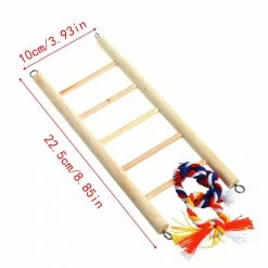Unbranded Bird Cage Ladder With Chain Bridge Climbing Bird Swing Play Set Budgie Parrot Co