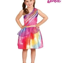 Rubie's Costumes Barbie Dreamtopia Fairy Mermaid Rainbow Size Medium 4-6 Girls Costume