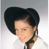 Tomfoolery Colonial Black Feltex Bonnet Hat Ladies Costume Accessory Costume Accessories