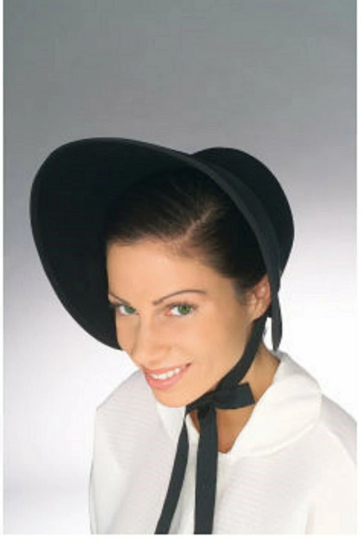 Tomfoolery Colonial Black Feltex Bonnet Hat Ladies Costume Accessory Costume Accessories 1 Tomfoolery Colonial Black Feltex Bonnet Hat Ladies Costume Accessory Costume Accessories