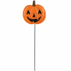 Unbranded Halloween Props/Decoration Pumpkin And Beware Small Metal Shaped Yard Stake Halloween Decoration