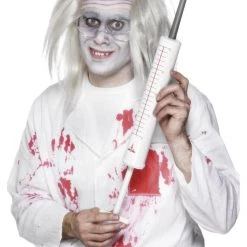 Smiffys Plastic Jumbo Syringe 54cm Nurse Doctor Mad Scientist Halloween Costume Prop