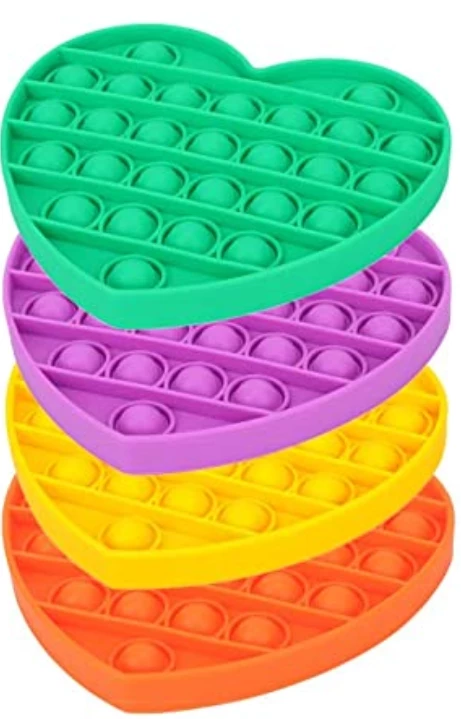 Unbranded Pop Its Heart Fidget Toy Push Bubble Stress Relief Kids Pop It Tiktok 2021 NEW 2 Unbranded Pop Its Heart Fidget Toy Push Bubble Stress Relief Kids Pop It Tiktok 2021 NEW