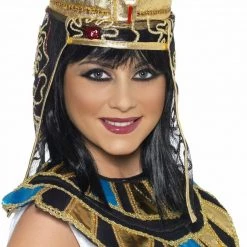 Smiffy's Gold Egyptian Headpiece With Snake Design Fancy Dress Costume Accessory