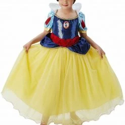 Rubie's Disney Princess Snow White Shimmer Deluxe Girls Costume And Wig Costumes