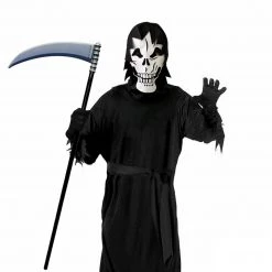 Unbranded Children's Grave Ghoul Costume Kids Halloween Reaper Dress Up Robe With Hood Hat Halloween Costumes
