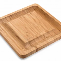 Unbranded Wooden Cheese Platter Board & Pate Cheese Knife Set 5Pce Set