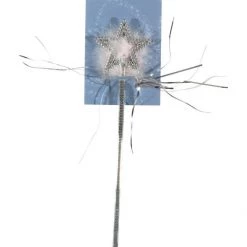 Smiffys White And Silver Angel Glitter Wings Wig And Wand Ladies Costume Accessory