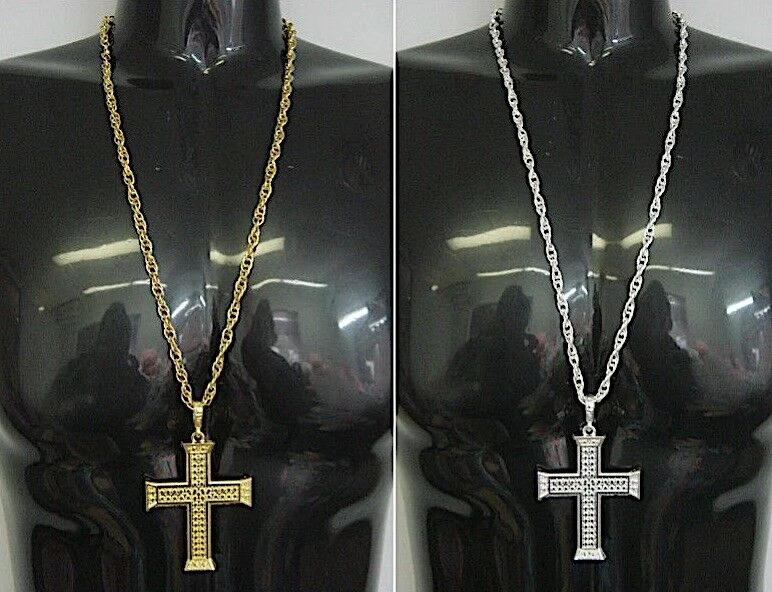 Unbranded Cross Necklace Priest Nun Goth Vampire Costume Accessory | Silver Or Gold 1 Unbranded Cross Necklace Priest Nun Goth Vampire Costume Accessory | Silver Or Gold
