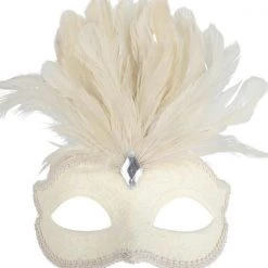 Tomfoolery Burlesque Glitter Masquerade Mask With Feathers And Gem Costume Mask 23 Tomfoolery Burlesque Glitter Masquerade Mask With Feathers And Gem Costume Mask