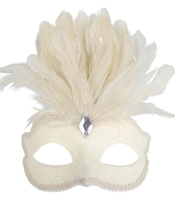 Tomfoolery Burlesque Glitter Masquerade Mask With Feathers And Gem Costume Mask 6 Tomfoolery Burlesque Glitter Masquerade Mask With Feathers And Gem Costume Mask
