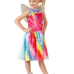 Rubie's Costumes Barbie Dreamtopia Fairy Mermaid Rainbow Size Medium 4-6 Girls Costume