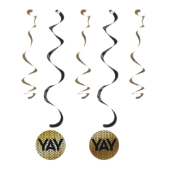 Balloonagencies 20s Gold Foil YAY Hooray Party Supplies Tableware Decorations