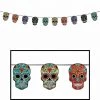 Balloon Agencies Halloween Props/Decoration Day Of The Dead Sugar Skull Hanging Garland Banner Party Decoration