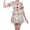 Morris Creepy Dancing Clown Pennywise IT Halloween Ladies Costume
