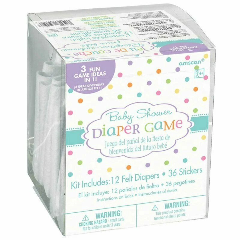 Balloon Agencies BABY SHOWER GAME 12 Diaper Nappy Pins 36 Stickers Fun Activity 2 - 12 Players Party Supplies 2 Balloon Agencies BABY SHOWER GAME 12 Diaper Nappy Pins 36 Stickers Fun Activity 2 - 12 Players Party Supplies
