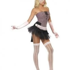 Smiffys Fever Fringe Stripe Burlesque Size Medium 12 – 14 Ladies Costume