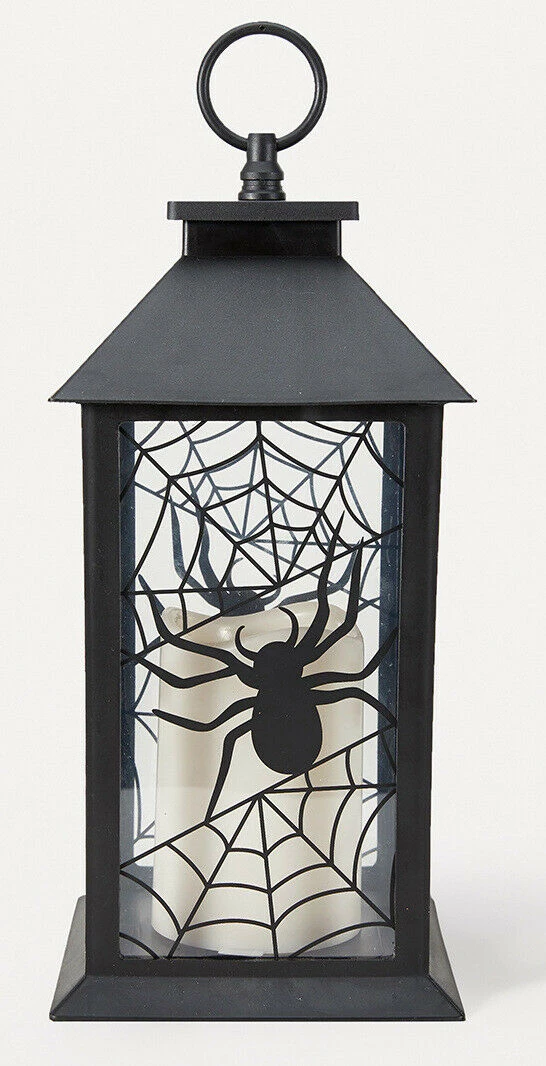 Kmart Spooky LED Light Up Candle Spider Lantern Table Lamp 34cm Halloween Decoration 3 Kmart Spooky LED Light Up Candle Spider Lantern Table Lamp 34cm Halloween Decoration