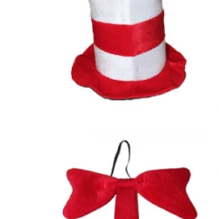 JD Party Dr Seuss Cat In The Hat Costume Top Hat Tutu Sparkle Socks Bow Tie Top Book Week Costumes