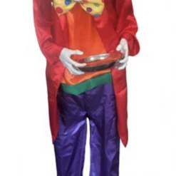Unbranded Animated Life Size Scary Clown Motion Sound Activated Drops Head Halloween Prop