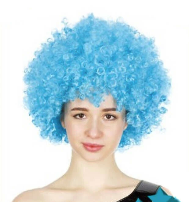JD Party Fancy Dress Up Costume Party Afro Wig Curly Cosplay Funk Disco Halloween Clown 18 JD Party Fancy Dress Up Costume Party Afro Wig Curly Cosplay Funk Disco Halloween Clown