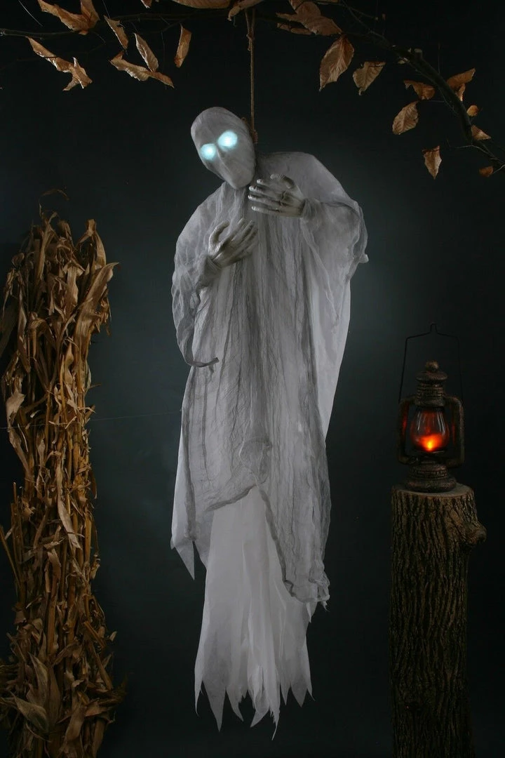 Sweidas Halloween Props/Decoration Animated Fade In & Out Light Up Eyes Strangling Ghost Halloween Prop 1 Sweidas Halloween Props/Decoration Animated Fade In & Out Light Up Eyes Strangling Ghost Halloween Prop
