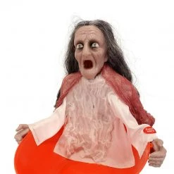 Kmart Animated Motion Activated Light Up Talking Witch Candy Lollie Bowl Halloween
