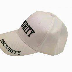Unbranded Security Guard Hat Adjustable Security Baseball Cap Black Red Or White Costume Accessories
