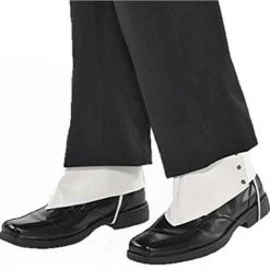 Forum NoVelities Great Gatsby Roaring 20s Gangster Spats Shoe Covers With Silver Buttons Costume Accessories 5 Forum NoVelities Great Gatsby Roaring 20s Gangster Spats Shoe Covers With Silver Buttons Costume Accessories
