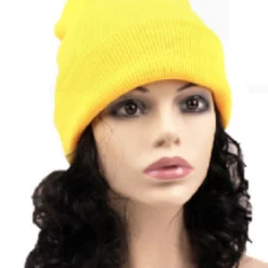 JD Fluro Neon Hi Vis Beanie Hats 80s Costume Accessory Winter Knitted Hat Costume Accessories