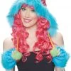 Morris Monster Rainbow Furry Hood Halloween Costume Accessory