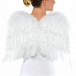 Balloon Agencies Christmas White Feather Adult Wings Christmas Costume Accessories