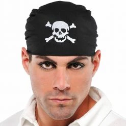 Balloon Agencies Costume Accessories Pirate Bandana Hat Skull & Crossbones Costume Accessory