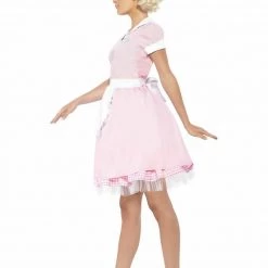Smiffys 50s Diner Girl Waitress Rock N Roll Ladies Grease Costume & Hat Costumes