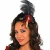 Balloon Agencies Mini Tricorn Feather Pirate Costume Ladies Hat