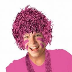 Balloon Agencies Deluxe Metallic Tinsel Wig Mens Womens Disco Costume Accessory Many Colours