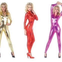 Morris Costumes Metallic 70s 80s Disco Ladies Jumpsuit Costume