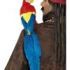Smiffys Shoulder Pirate 50cm Parrot Lifelike With Elastic Holder Costume Accessories
