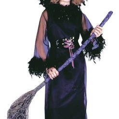Morris Costumes Black Feather Witch Halloween Girls Costume
