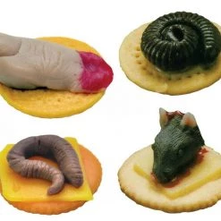 Morris Costumes Halloween Props/Decoration Fake Centipede Rat Worm Finger Food Gore May Cracker Halloween Party Decoration